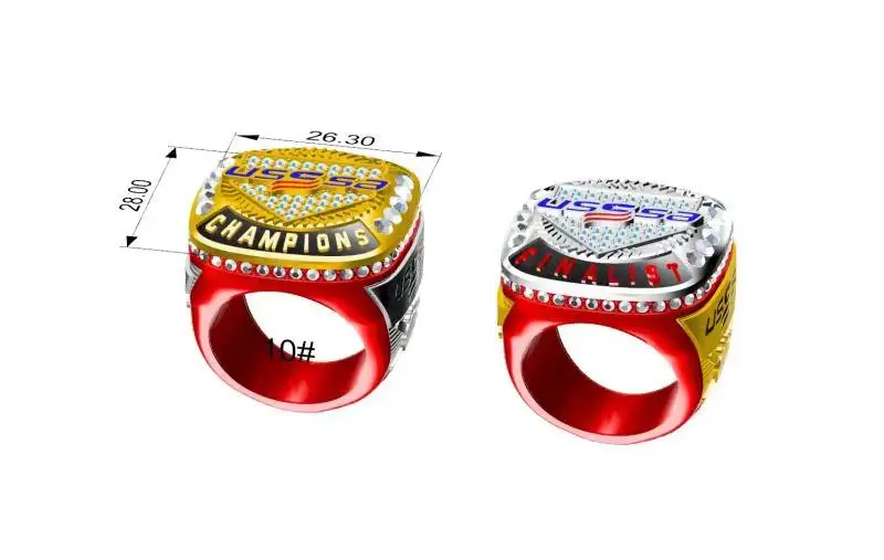 Professional Factory Custom  Baseball Championship Rings For Kid