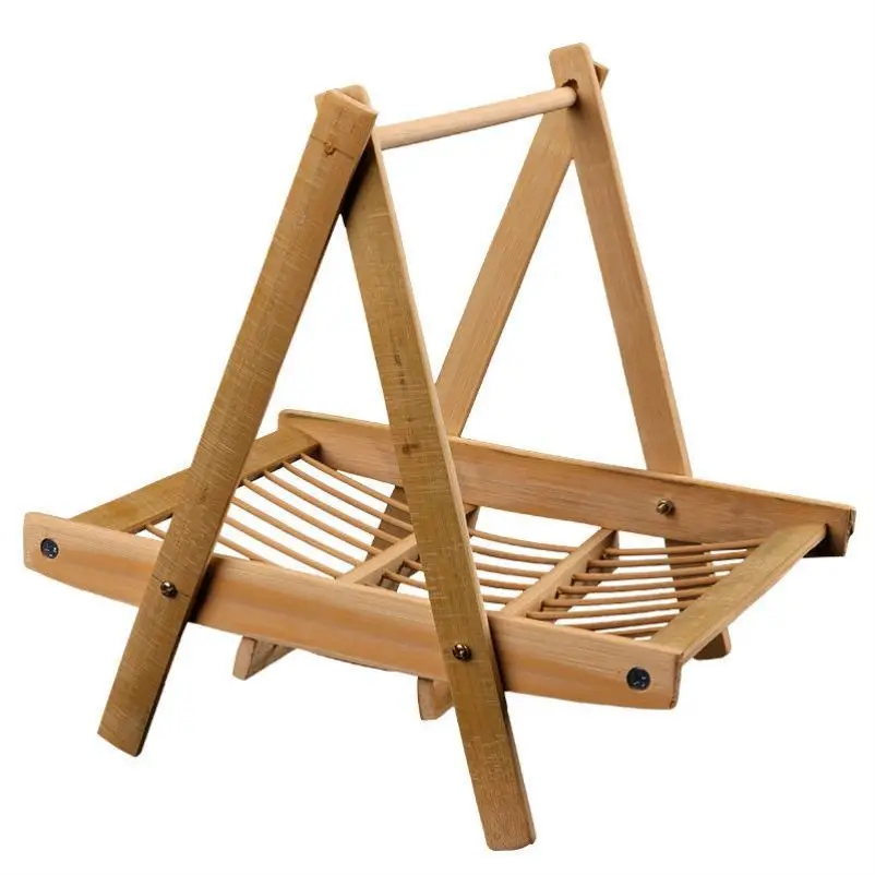 Hand made bamboo sushi hot pot folding bamboo wooden tray