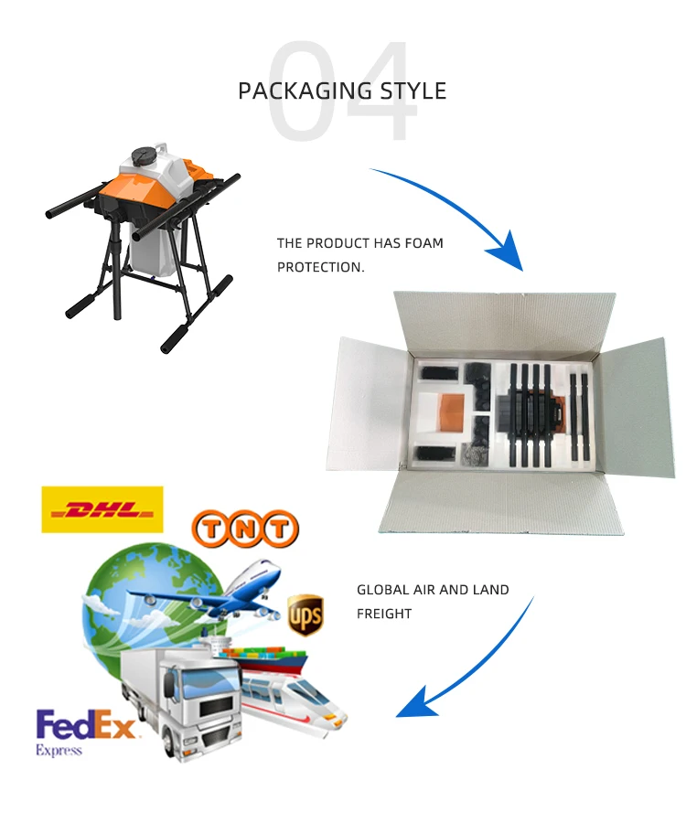 2023 New Type EFT G630 30kg Big Payload Agriculture Heavy Drone Frame 6-axis Aircraft for Farm Plants Pesticide Spraying