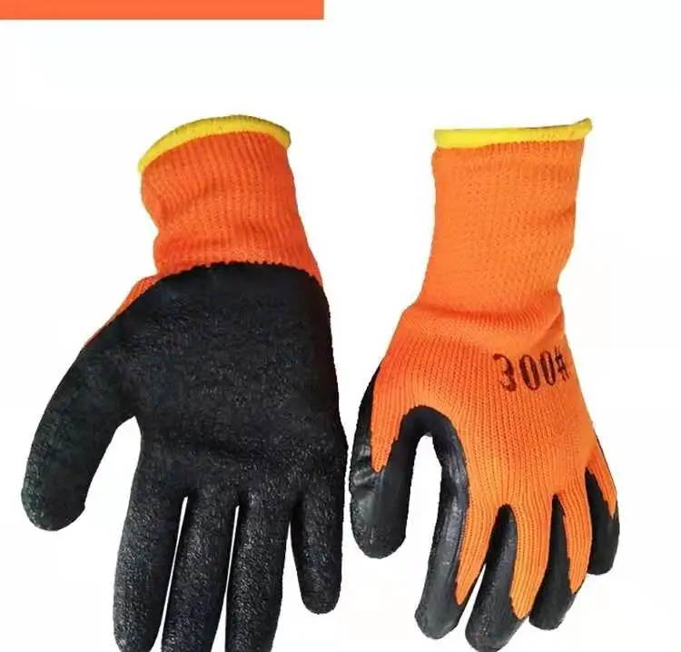 Polyester Shell Latex Palm Coated Safety Gloves