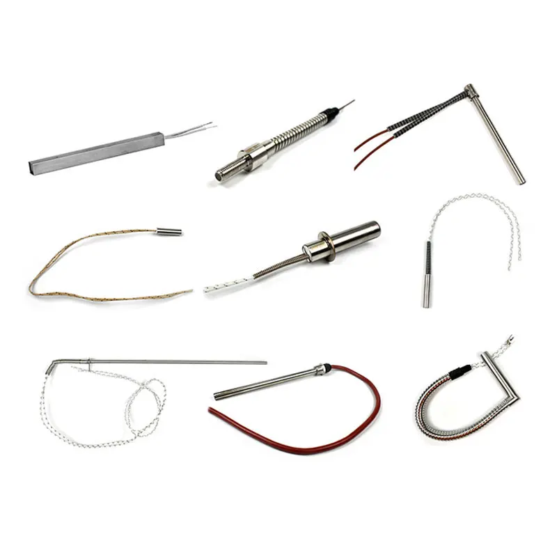 BRIGHT 12V 24V 100W PTC Thread Gas Industrial Cartridge Heating Heater Tube Element With Thermocouple