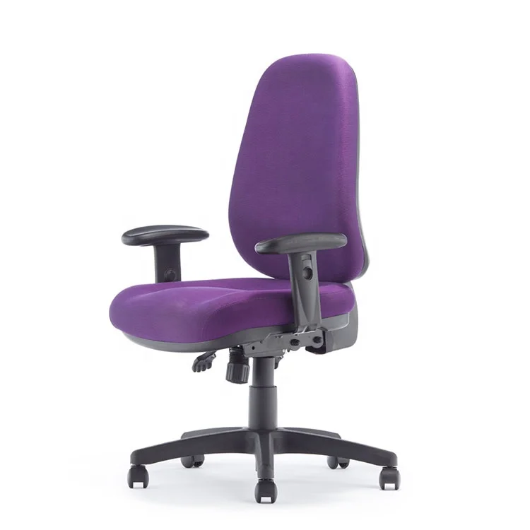 360 Degree Task Chair Modern Purple Mid Back Guest Chair Swivel Ergonomic Office Chair