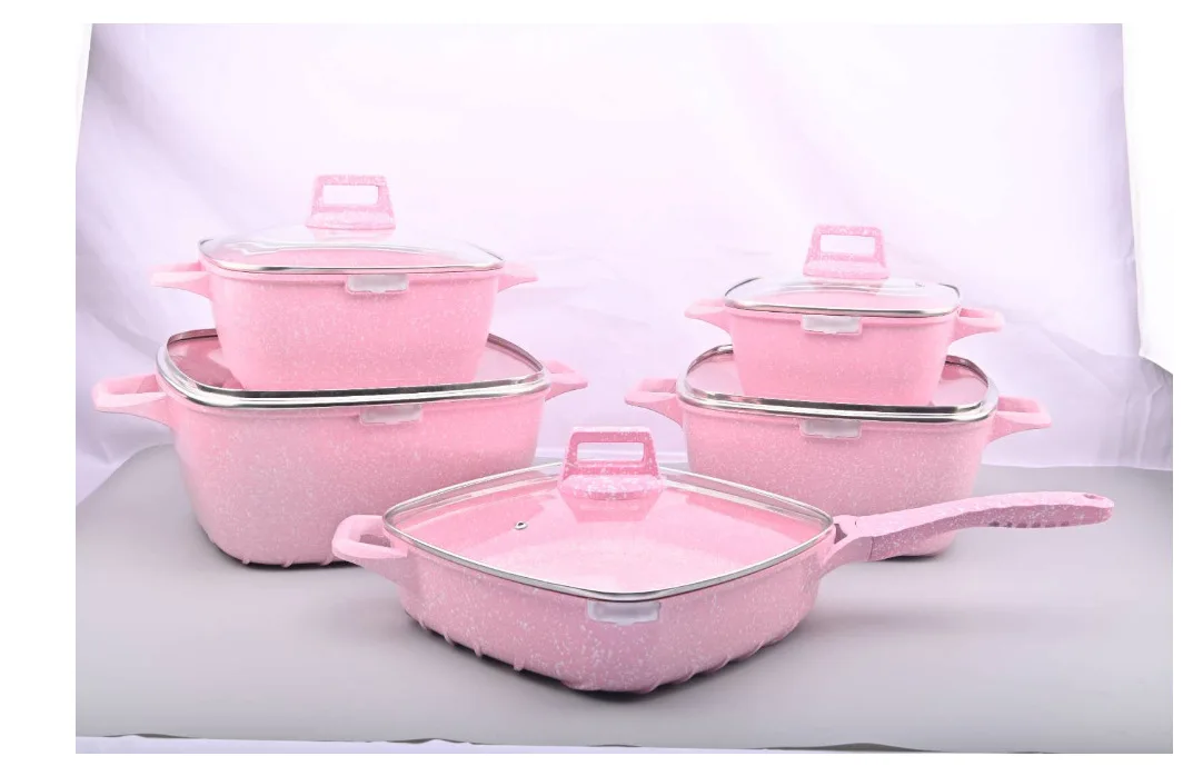 25  pcs sets  of wok non-stick set of medical stone set of aluminium  set of kit