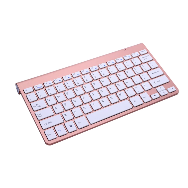 
2021 new wireless connection keyboard USB mini tablet 2.4Ghz 78 key replaceable PC game pink 