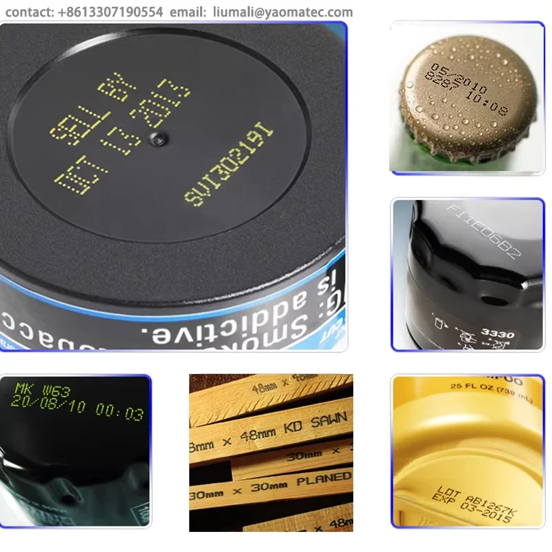 Yaomatec 20W Desktop Fiber Laser Marking Machine for Metal Aluminum Iron Plastic Engraving of Multi-industrial Field