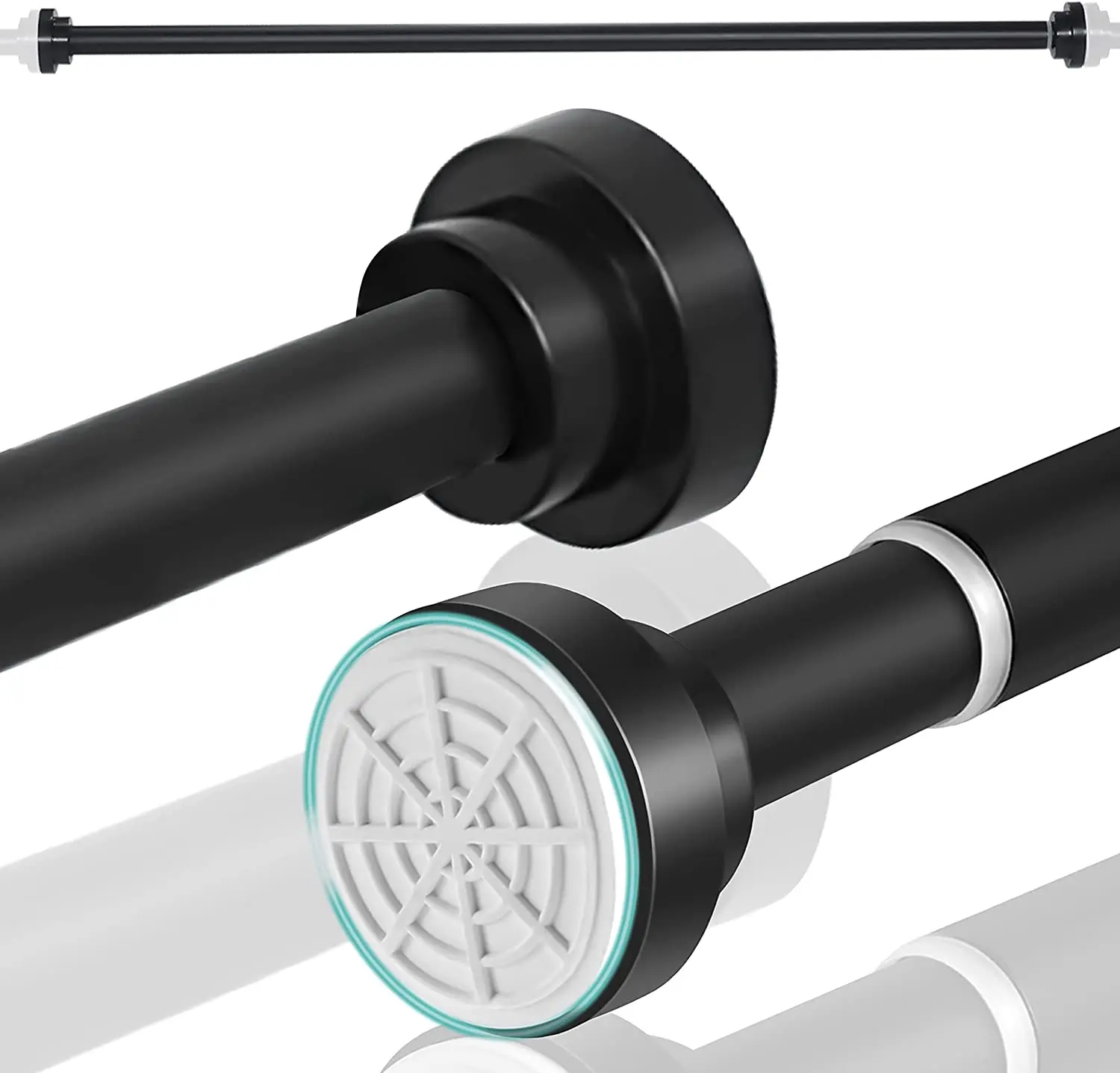 Factory Price hot sale Stainless steel expandable window flexible straight shower curtain rod tension no drill