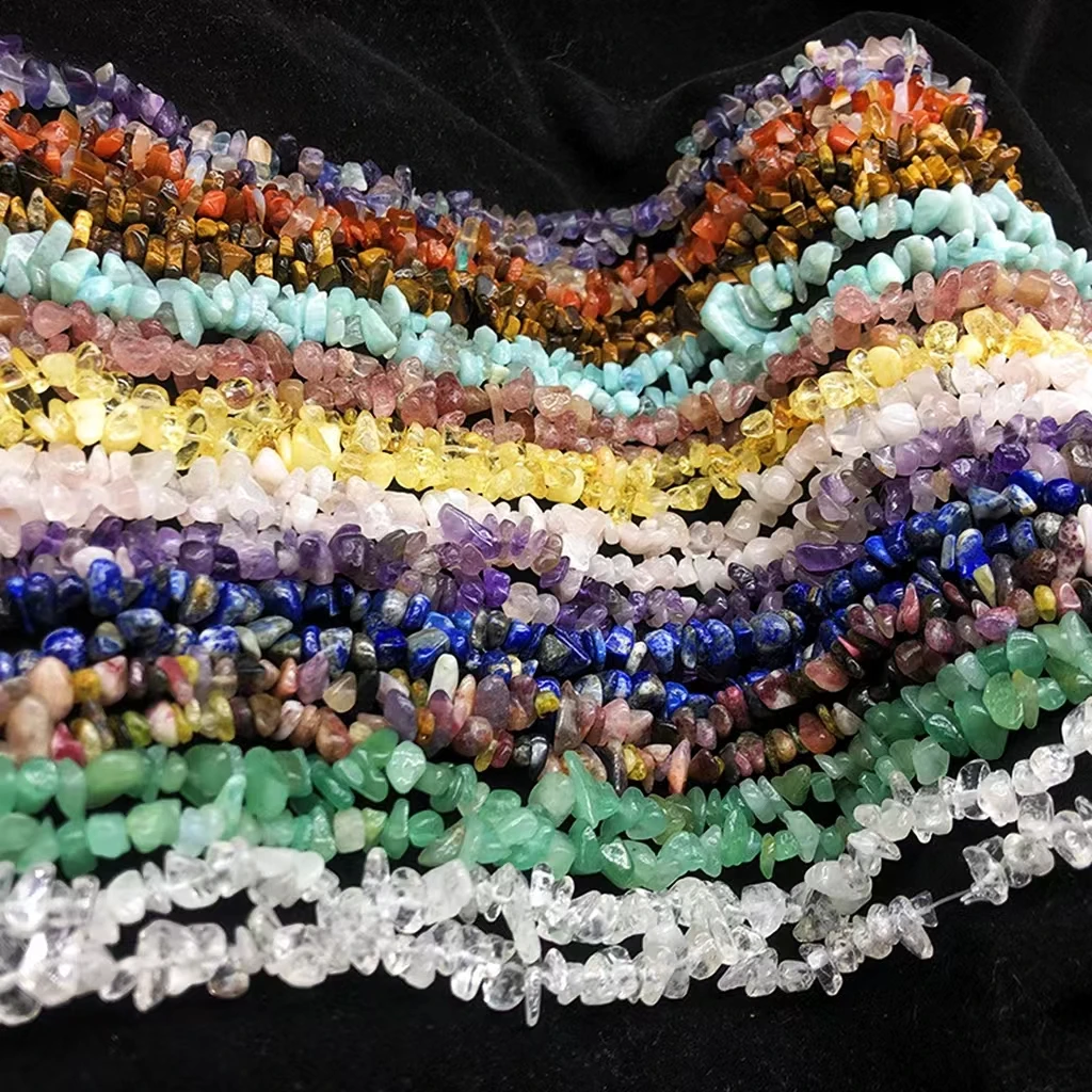 Natural crystal free-form gravel beads 3-5/5-8/8-12mm irregular pieces loose beads for jewelry DIY making bracelets