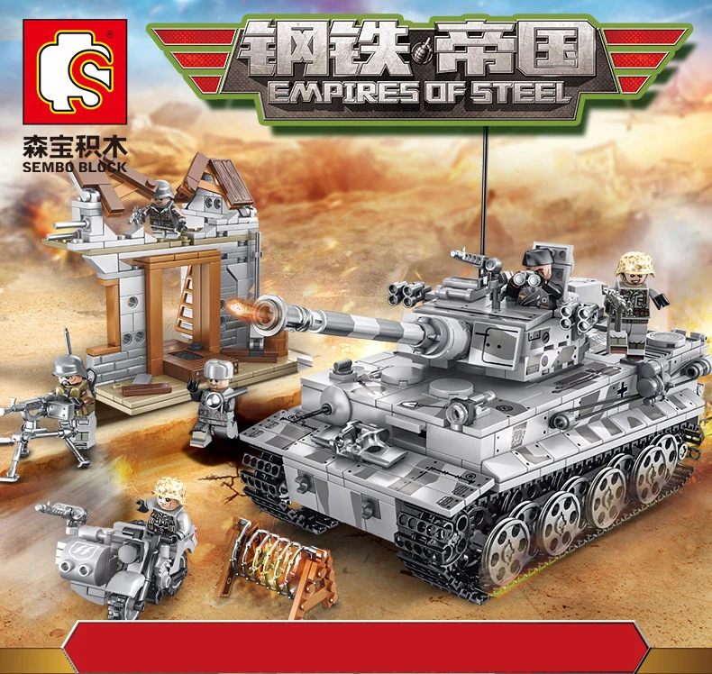 Steel empire - tank model toy building blocks high quality building blocks car toy wholesale