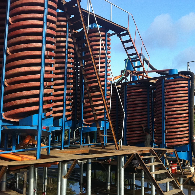 Fiberglass Spiral Concentrator Mineral Processing Spiral Separator Gravity Spiral Chute Separation Plant