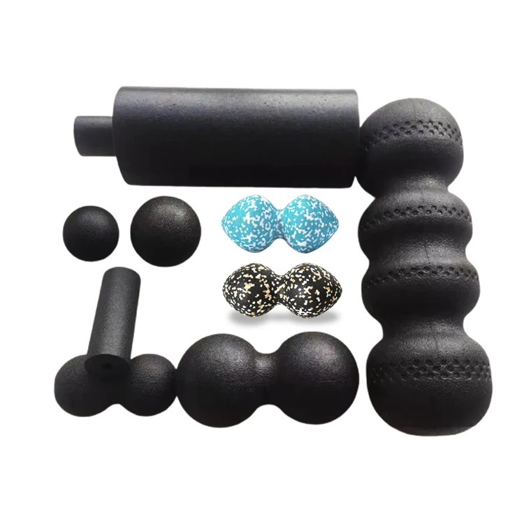 NQ SPORTS Wholesale Customised Logo epp Medical Rehabilitation Yoga Fitness High Density Massage Roller Massage Ball Set