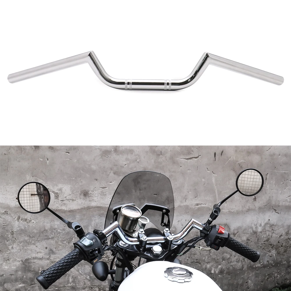 
Vintage Motorcycle Handlebars 22mm Drag Bars For Chopper Bobber Cafe Racer 