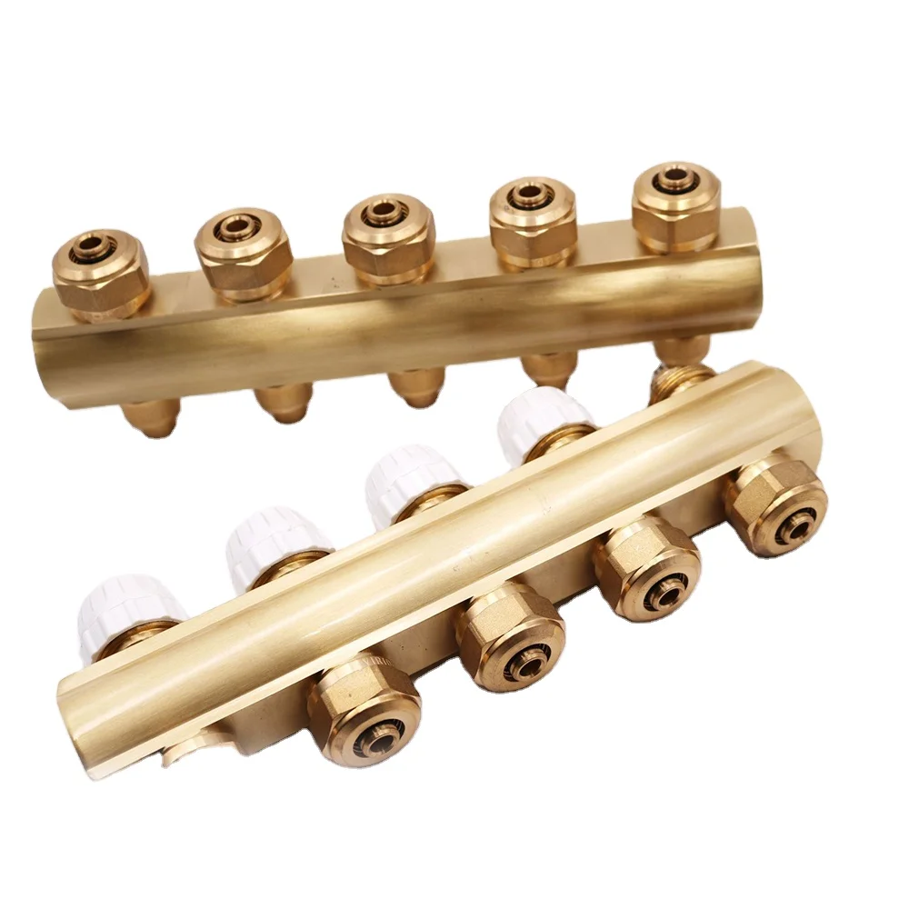 Латунный коллектор, 2-13 способов нагрева влажного пола, подогрев полов