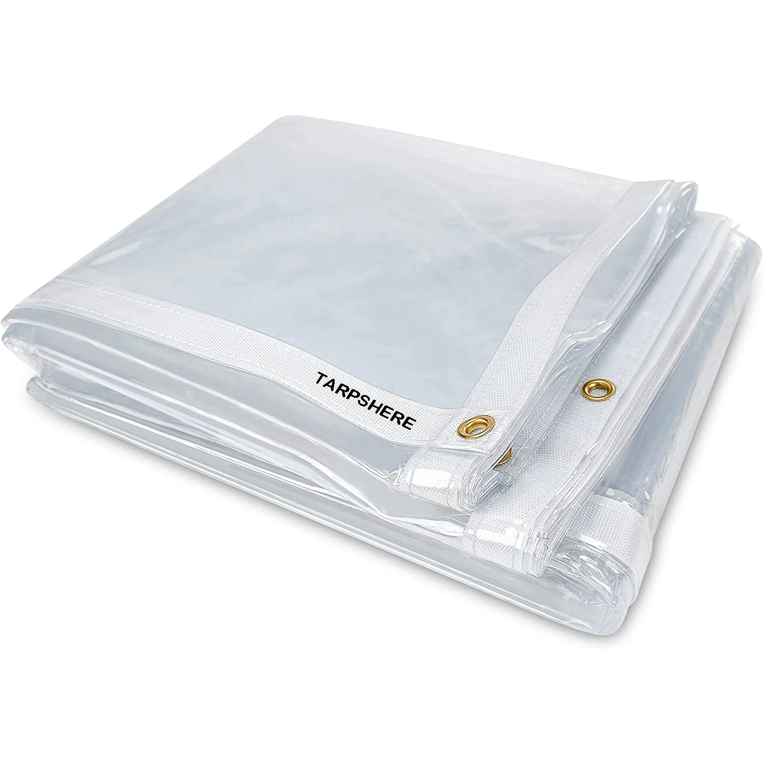 heavy duty 20 mil 30mil transparent pvc tarp fire retardent greenhouse plastic vinyl clear tarps with grommets for patio