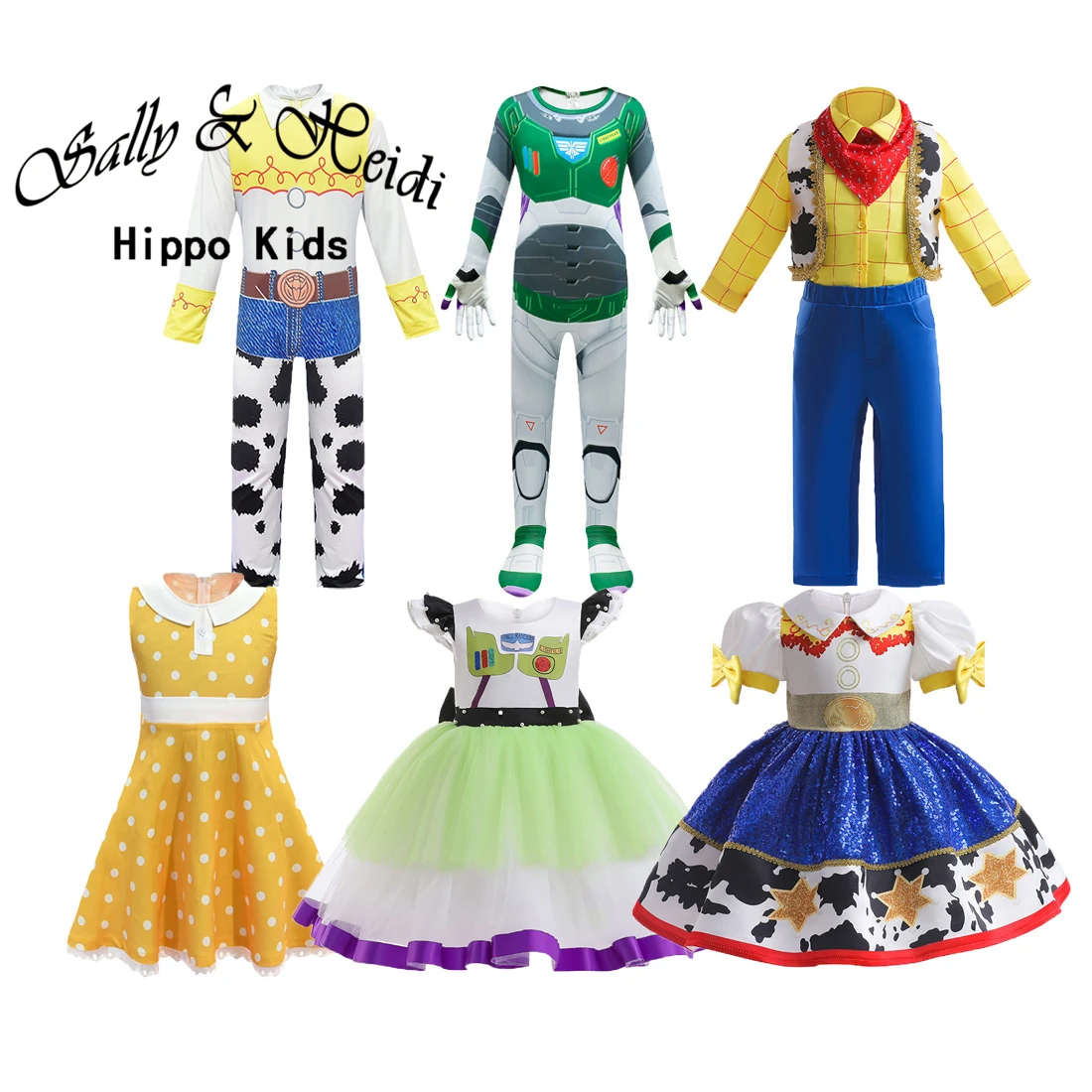 Children Fancy Carnival Toy Cosplay Role Play Princess Story 4 Woody Halloween Costume Jessie