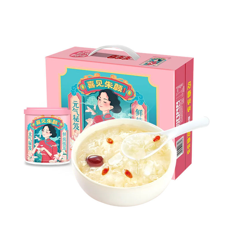 
Canned Fruit China Wholesale Canned Stewed Fresh White Fungus Fruit Series 