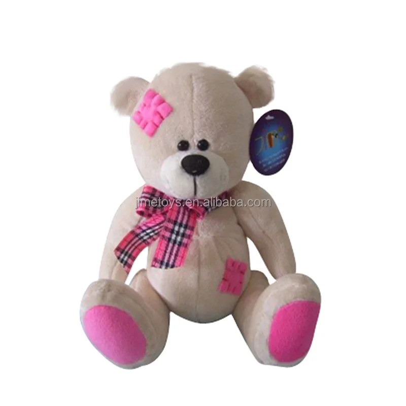 Популярный стильный плюшевый мишка JM7297 с нашивкой