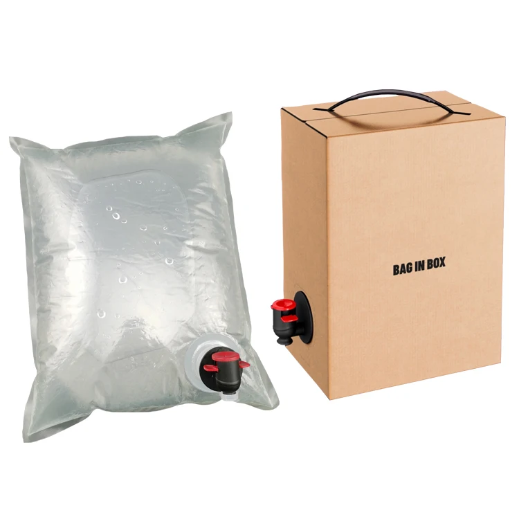 Coffee wine juice refill beverage dispenser bladder takeout box bib bag in box bags dispenser pouch 1l 2l 3l 5l 10l 20l