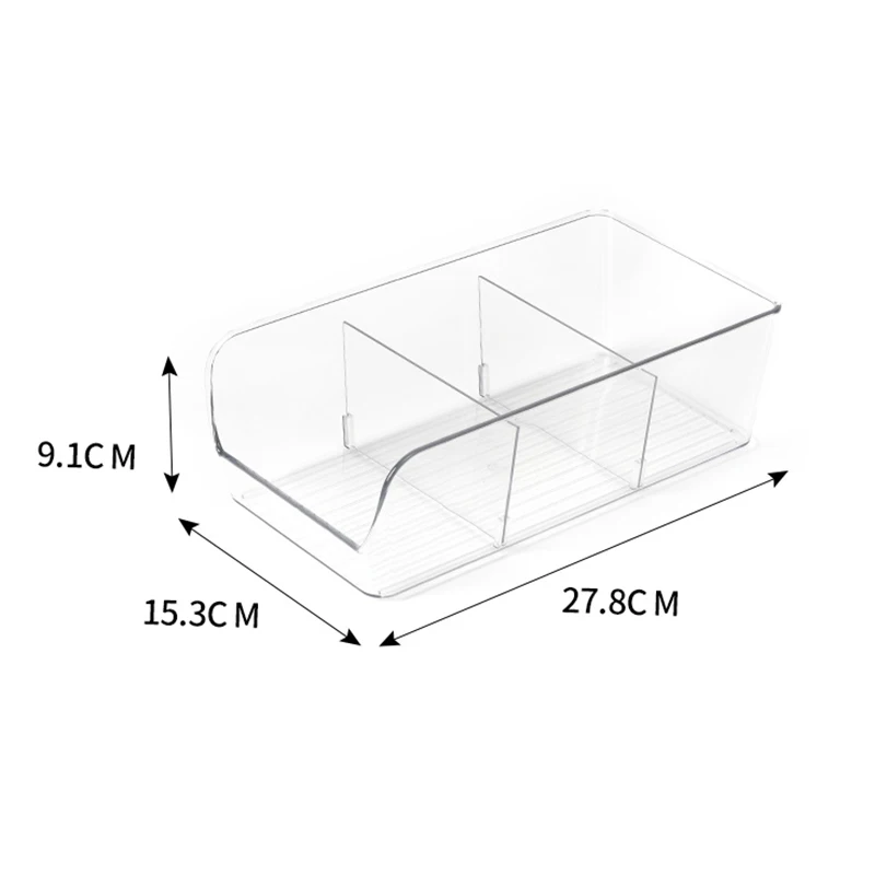 Plastic Kitchen Food Storage Organizer Bin Holds Spice Pouches Dressing Chocolate Tea Sugar Packets