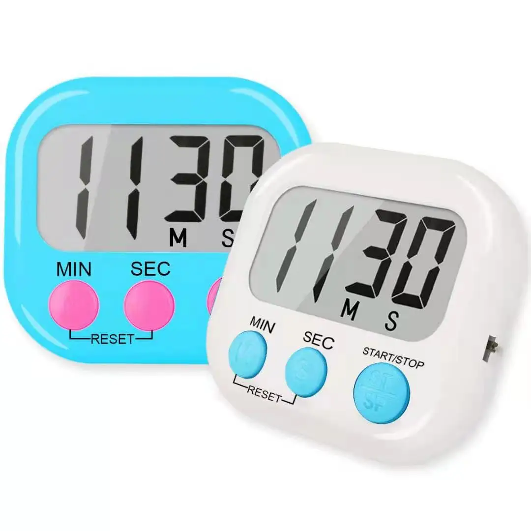 2024 Colorful Magnetic Kitchen Timers Classroom Countdown Timers for Teachers Kids Large Screen Home Cooking kids shower timer