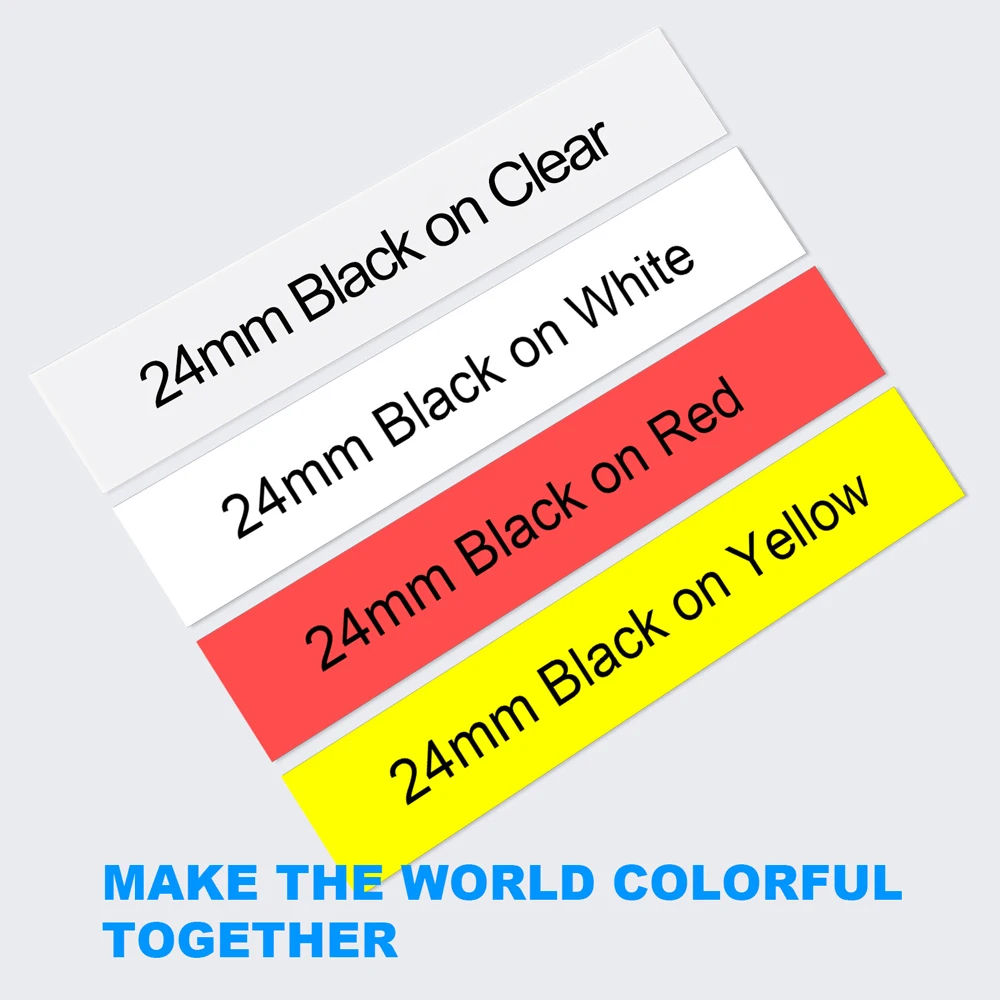 Weemay Compatible Brother Print Label Tze251 Tze Tape 24mm for P-touch Printer Labeling Tape