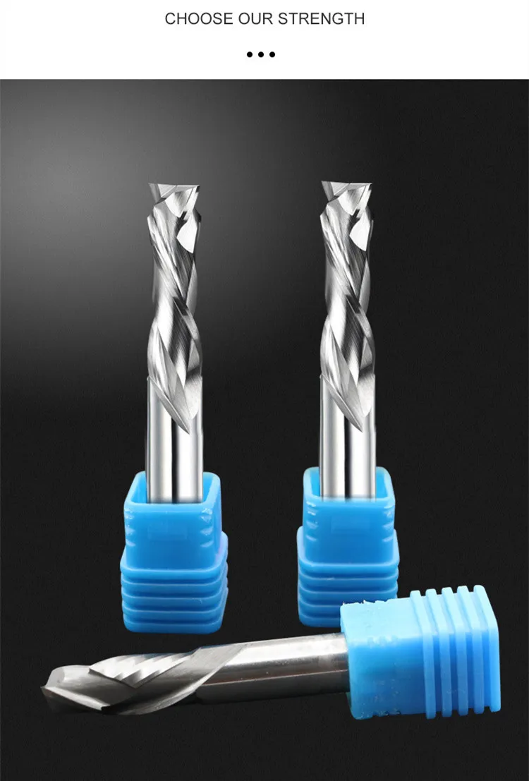 Compound Edge Milling Cutter  All Sizes Solid Carbide Compression Spiral Router Bits CNC End Mill Cutters Woodworking