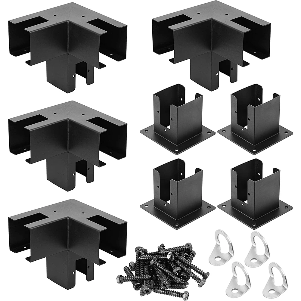 Pergola Bracket Durable Steel for Wood Corner Bracket Outdoor Garden Pergola Kit Brackets