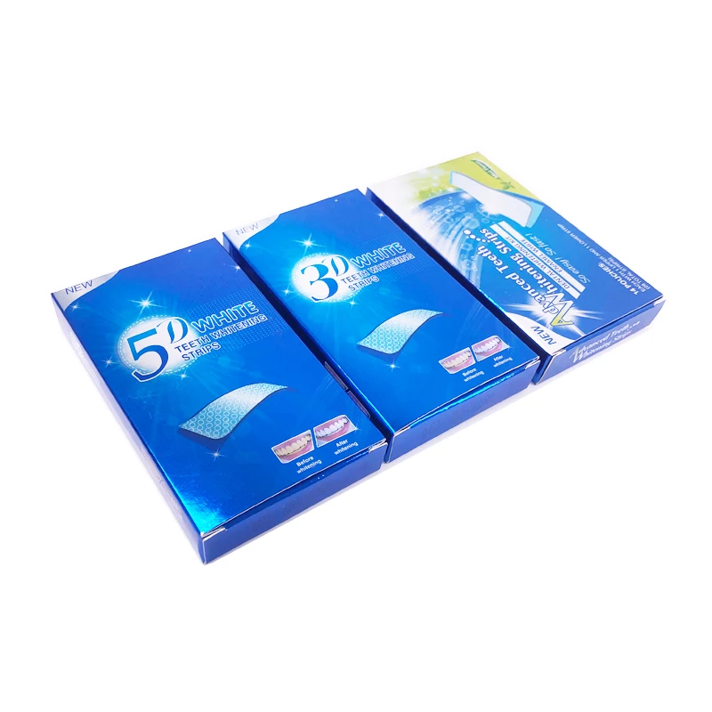 Factory Directly 3d 5d 28pcs 14 Treatments Non Peroxide Teeth Whitening Strips Private Label