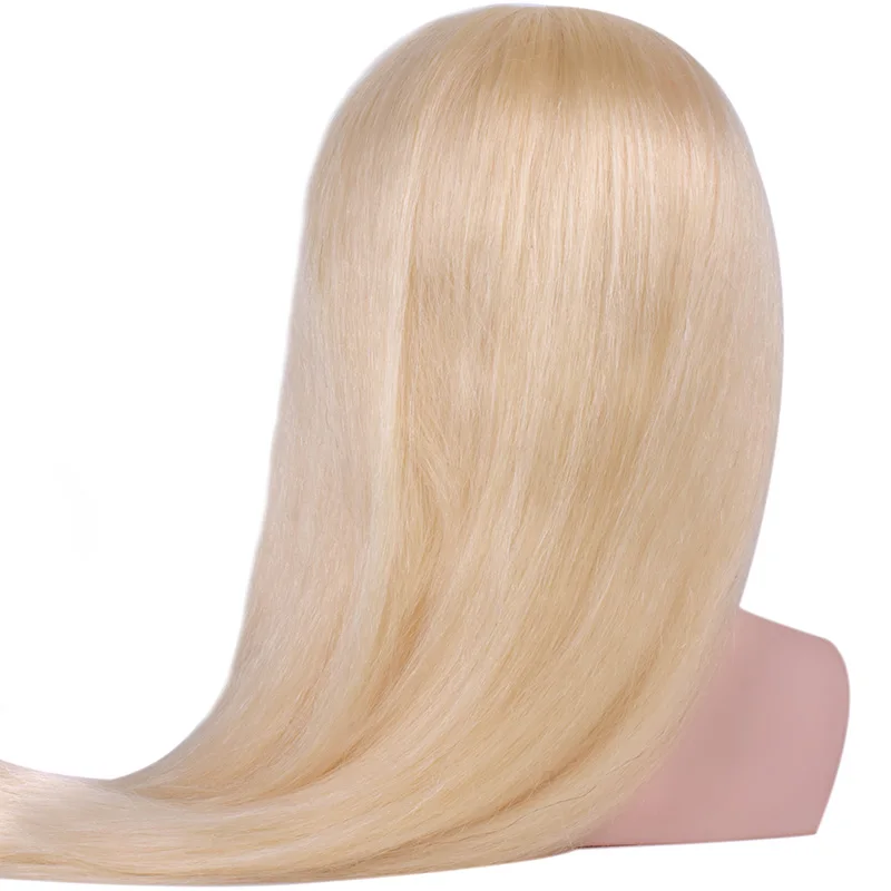 Professional Hairdressing Styling makeup Training Head 613# Blond Color  Real human Hair Salon Mannequin Head
