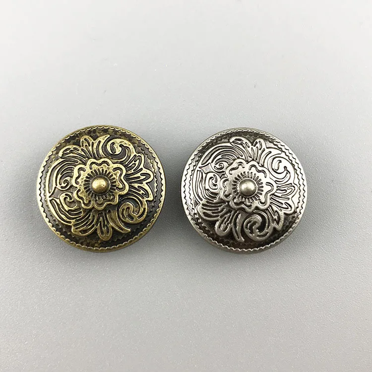 Wholesale belt buckles western screw back metal conchos for leather