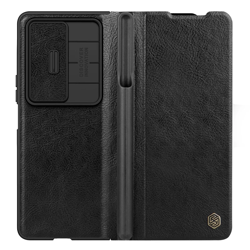 Nillkin Qin Pro Leather Case for Samsung Galaxy Z Flod4 Luxury Business Flip Cover for Samsung Z Flod 4 Camera Protection Case