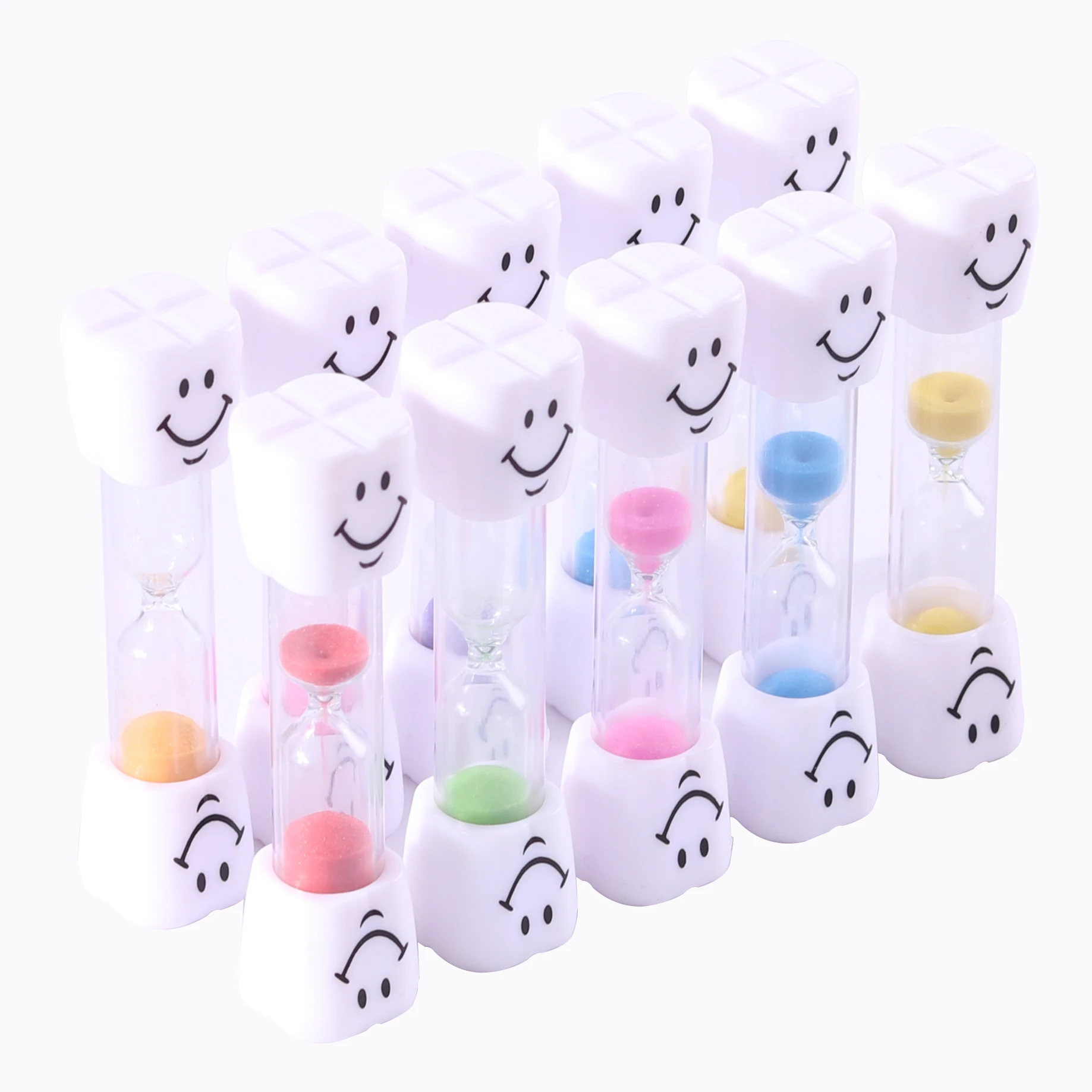 bulk custom mini 10 30 second plastic glass sand sandglass dental timer clock 1 minute hourglass