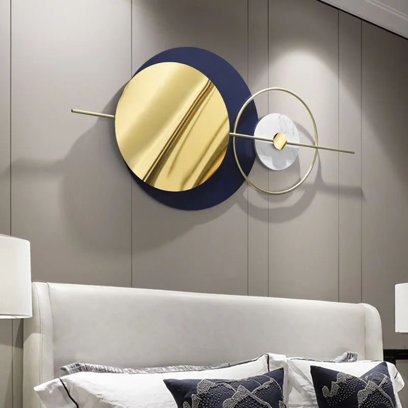 110X52cm  new Dropshipping 3D Metal Wall Art Luxury Iron Handicraft Living Room Contemporary Horizontal Creative Wall Hanging
