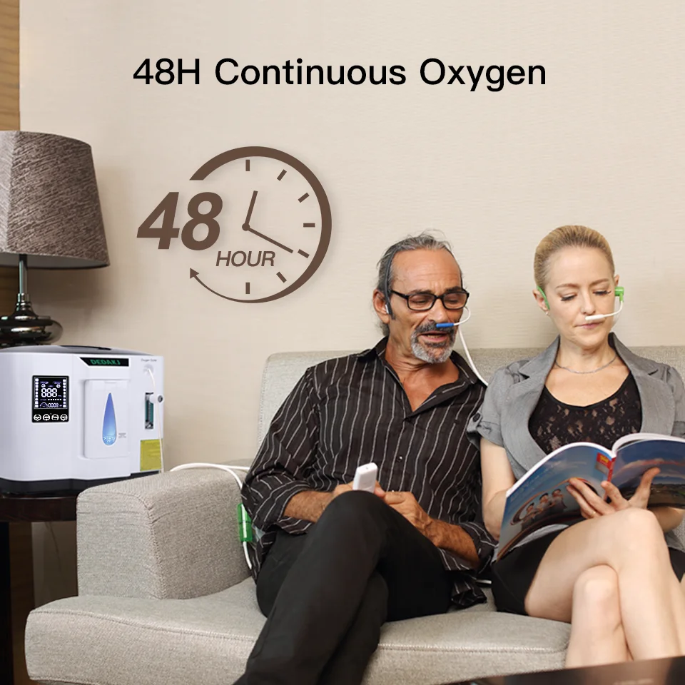 Overseas warehouses Home car use Portable Medical Grade 1-7l Dual Flow oxygen-concentrator Oxgen Generator factory price