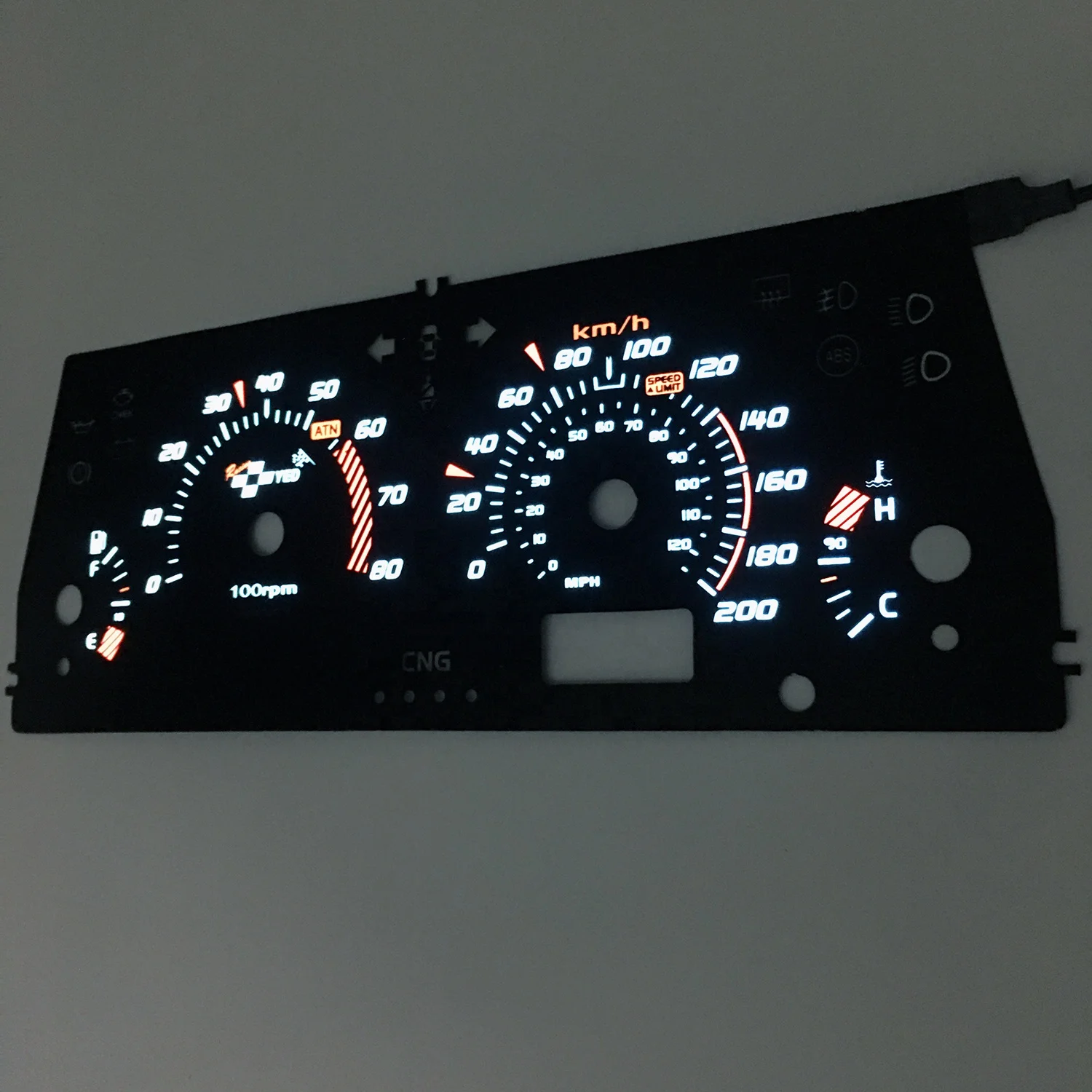 Высокая яркость, автомобильная панель индикатора освещения, автомобильный измеритель