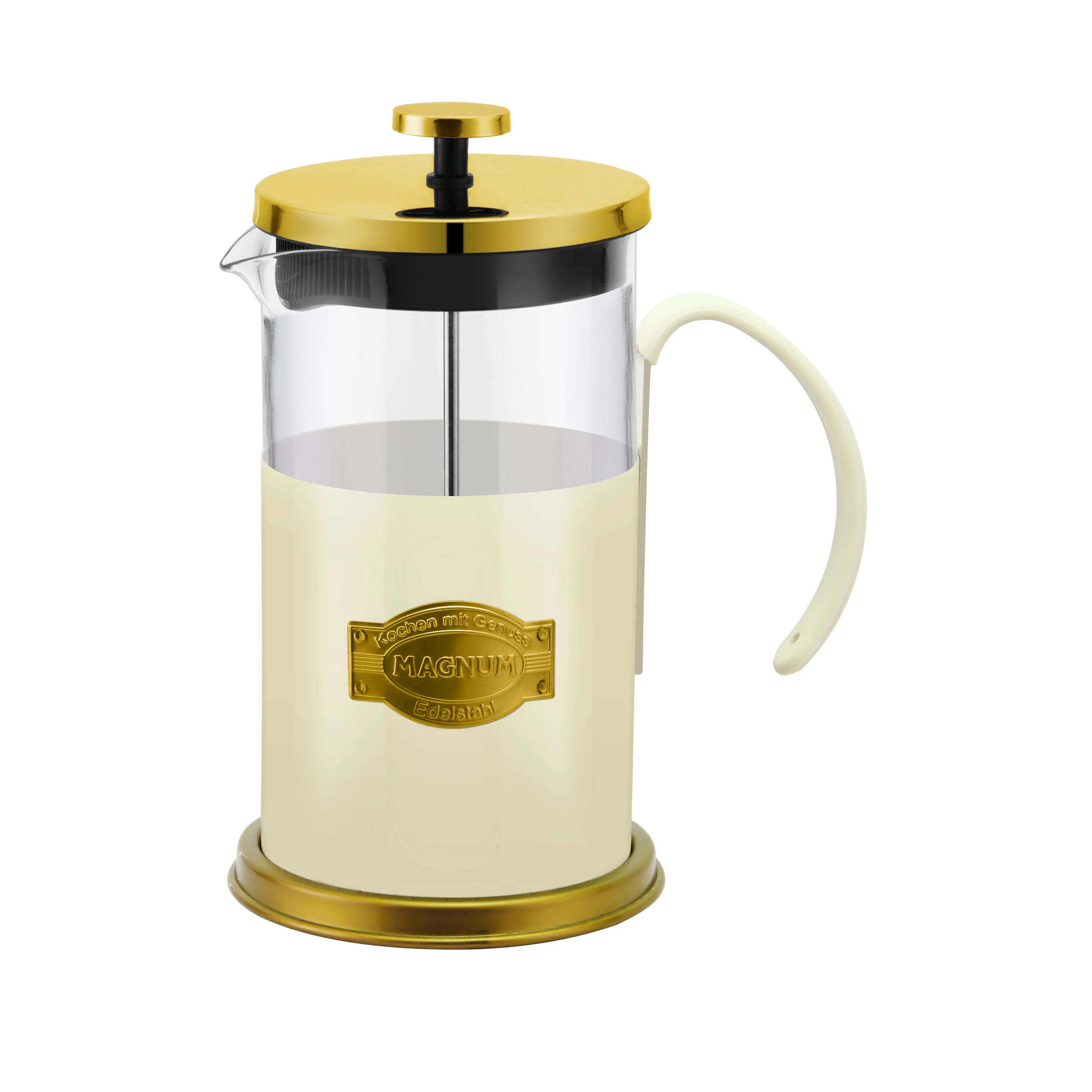 304 Grade Stainless Steel French Press Coffee Maker 34 Ounce with 4 Level Filtration System Glass French Coffee Press