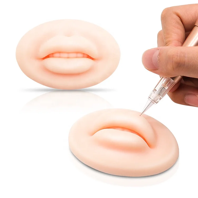 Wholesale at Factory Price  Permanent Make up Silicone Tattoo Mannequin Lips Practice Skin