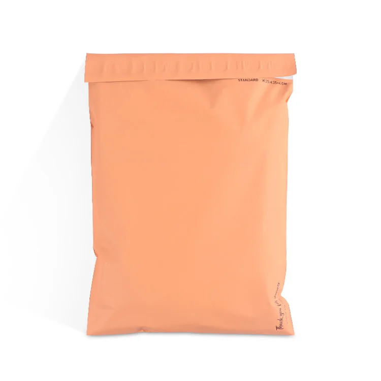 Custom Logo Recycled  Large Poly Mailers Mailing Bag Orange Postage Mailing Satchel