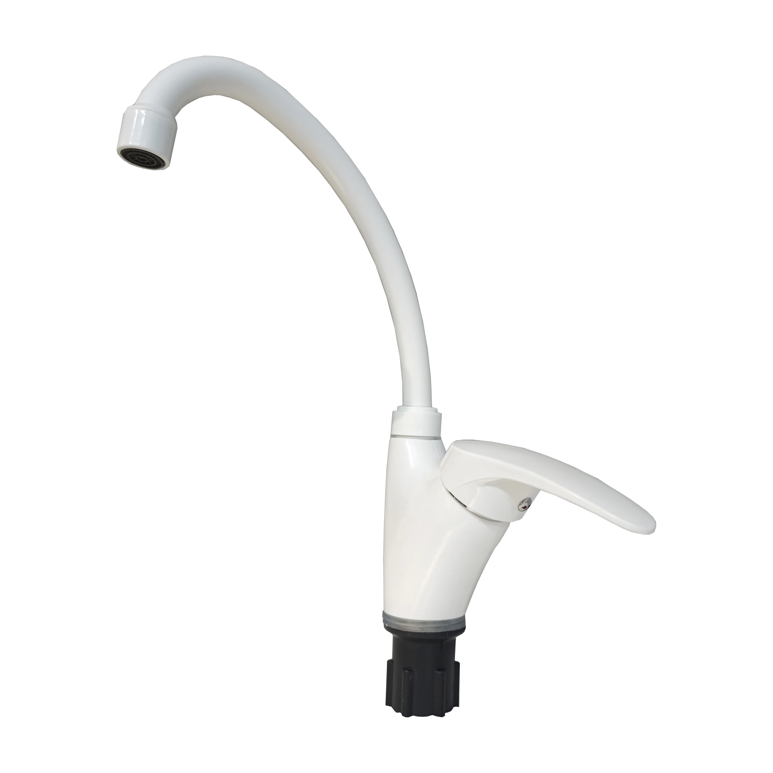 deck mounted single handle cold and hot water kitchen taps mixer plastic faucet and taps