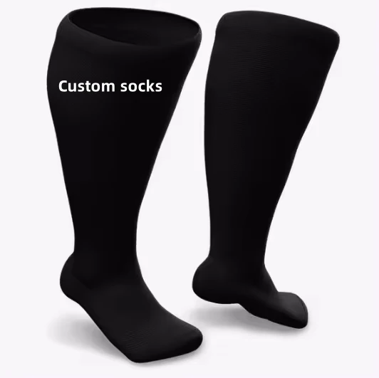 Large Plus Big Size Extra Wide Diabetic Socks Non-Binding Loose Top Non Slip Cotton Sock Men and Women