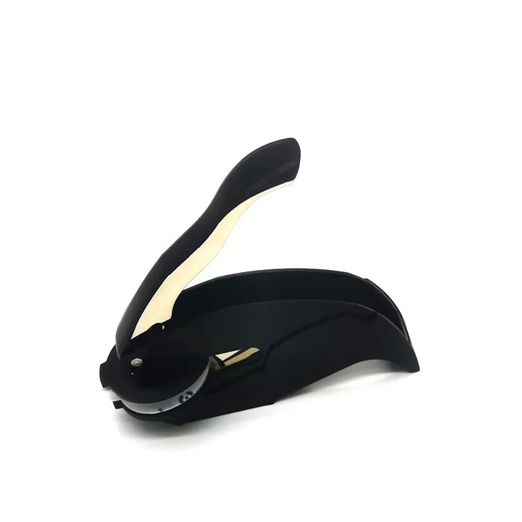 Factory direct wholesale new personalized company business cards embosser steel stamp non-slip long handle stamp stamp embosser