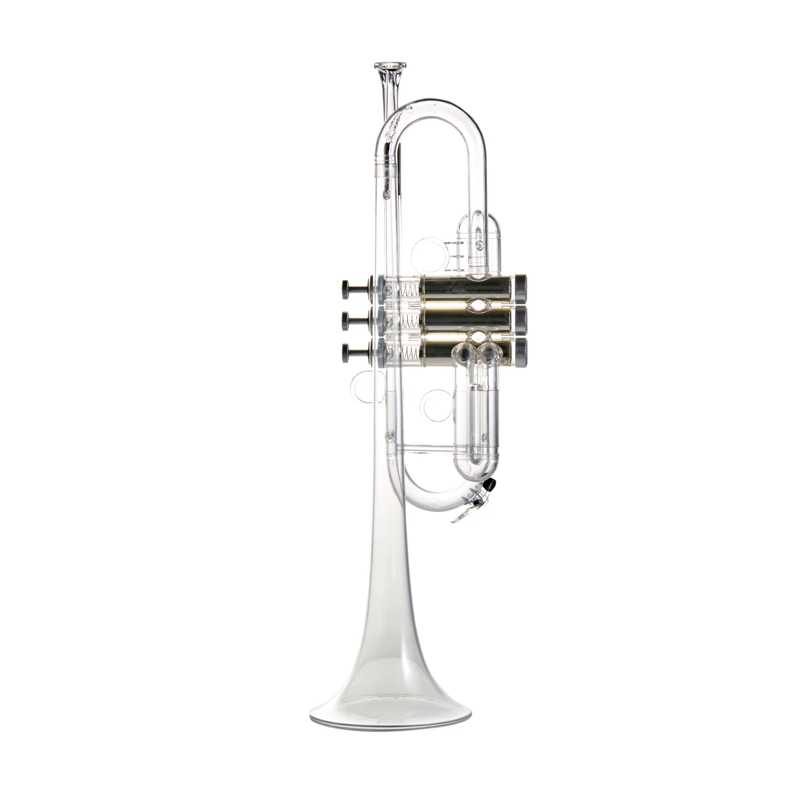Factory Direct Sale New Plastic Trumpet Transparent C trumpet Set with 7C Mouthpiece Instruments Musical Trumpet