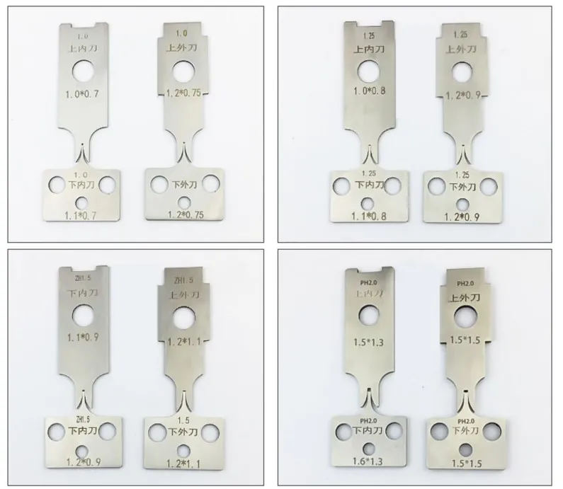 High quality crimping terminal OTP V blade crimp machine flat blades knives