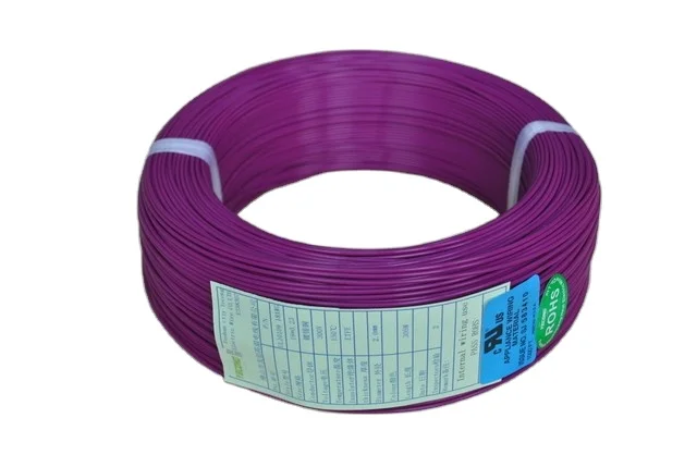 fire test lead electric cable PTFE nickel/silver-plated copper 12 gauge wire diameter ptfe coated stainless steel cable