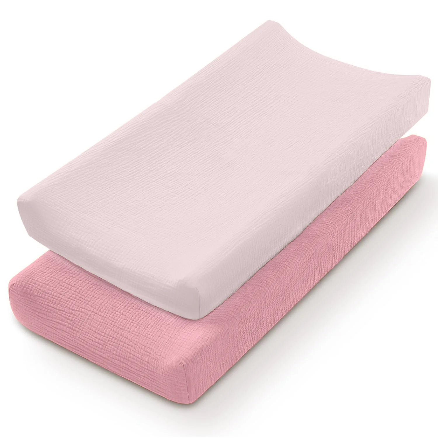 2pack Changing Pad cover for Baby Girls Boys With 100% Cotton Natural Comfort Diaper Change Table Pad Covers