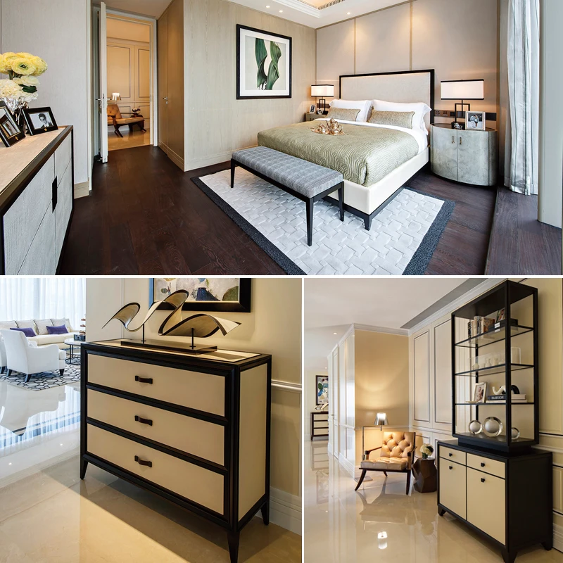 Белая Мебель Современная звезда антикварная мебель для спальни набор Королевского золота Tufted 5 Home Hotel King Size