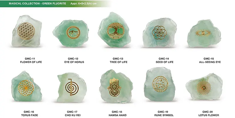 GMCFL Natural Wholesale Raw Rough Quality Chakra Healing Symbol Mine Fluorspar Green Fluorite Stone Block Price Crystal Craft