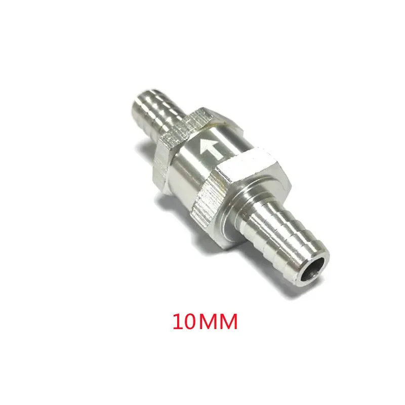 One Way 4/6/8/10/12/14mm 6 Size Valves Aluminium Alloy Fuel Non Return Check Valve One Way Fit Carburettor Aluminum Alloy Check