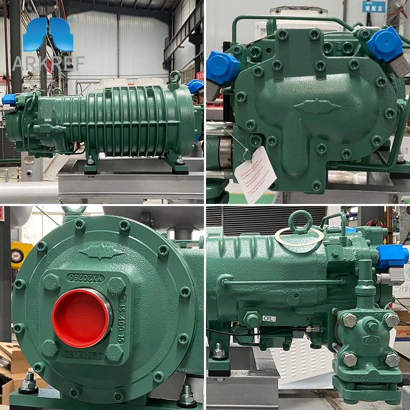 Semi Hermetic Screw Bitzer Refrigeration Compressor HSN HSK Price For Cold Room 60hp 70hp 75hp 80hp 90hp 125hp 140hp 160hp 180hp