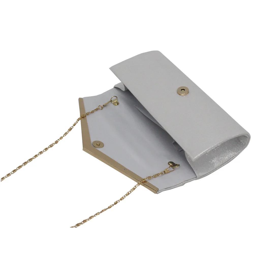 Fashionable European And American Fashion Flash Material Ladies Clutch Dinner Chain Bag Jelly Evening Clutch Bag