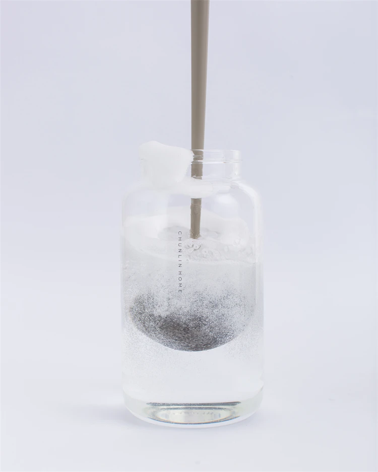 soft sponge material with long plastic handle  cleaning  bottle brush